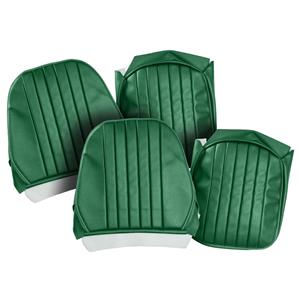 Buy Seat Covers - Green/Green - Pair - Leather Online
