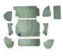 Boot / Trunk Lining Kit - Green armacord