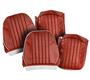 Seat Covers - Red/White - Pair