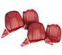Seat Covers - red/black - Pair