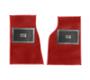 Footwell Carpet Mats - Red - side change