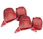 Seat Covers - red/white - Pair
