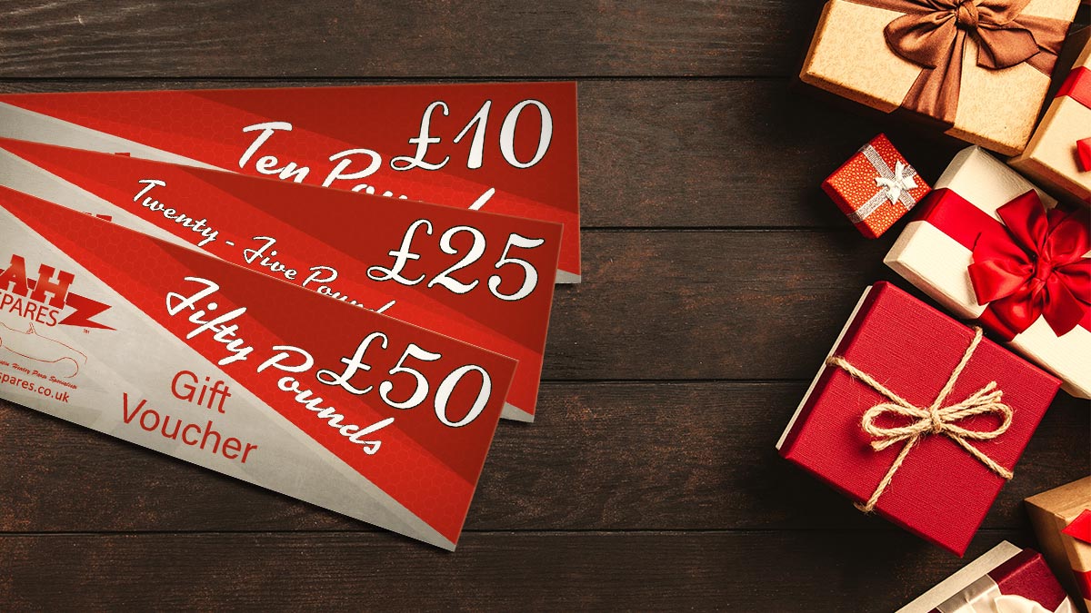 A.H. Spares gift vouchers.