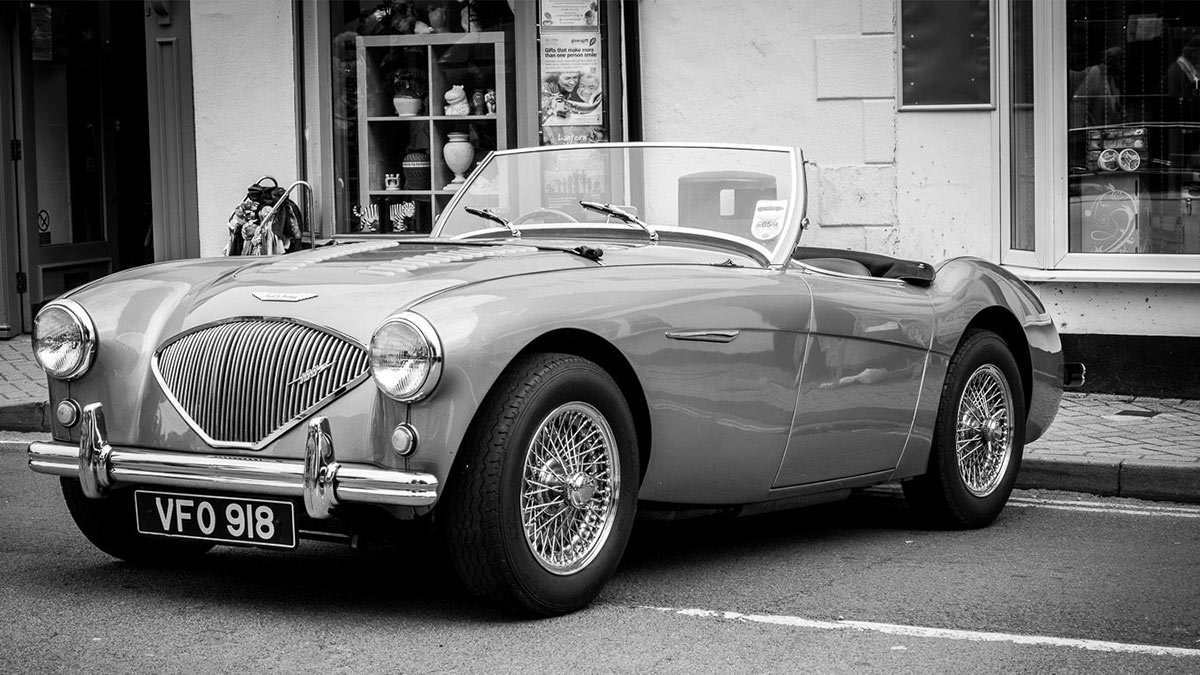 Austin Healey 100. Photo by Ashley Foster Photography.