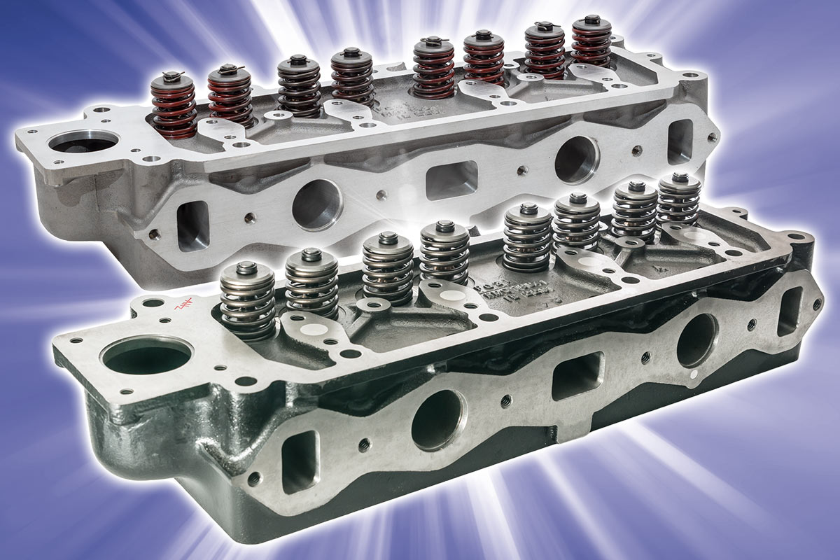 Cast iron and Alloy Cylinder Heads.