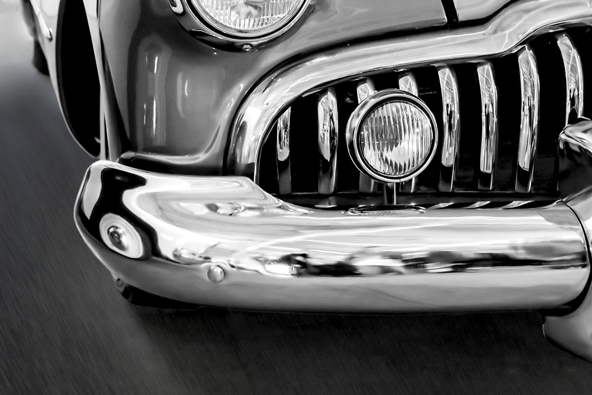 Metal polishing.