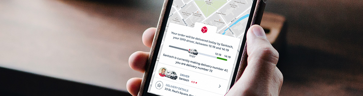 DPD parcel tracking app.