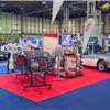 A H Spares stand at the 2025 Classic Motor Show Birmingham displaying Austin Hea