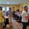 Austin Healey club members at hospitality event at Conclave 2023 sponsored by A