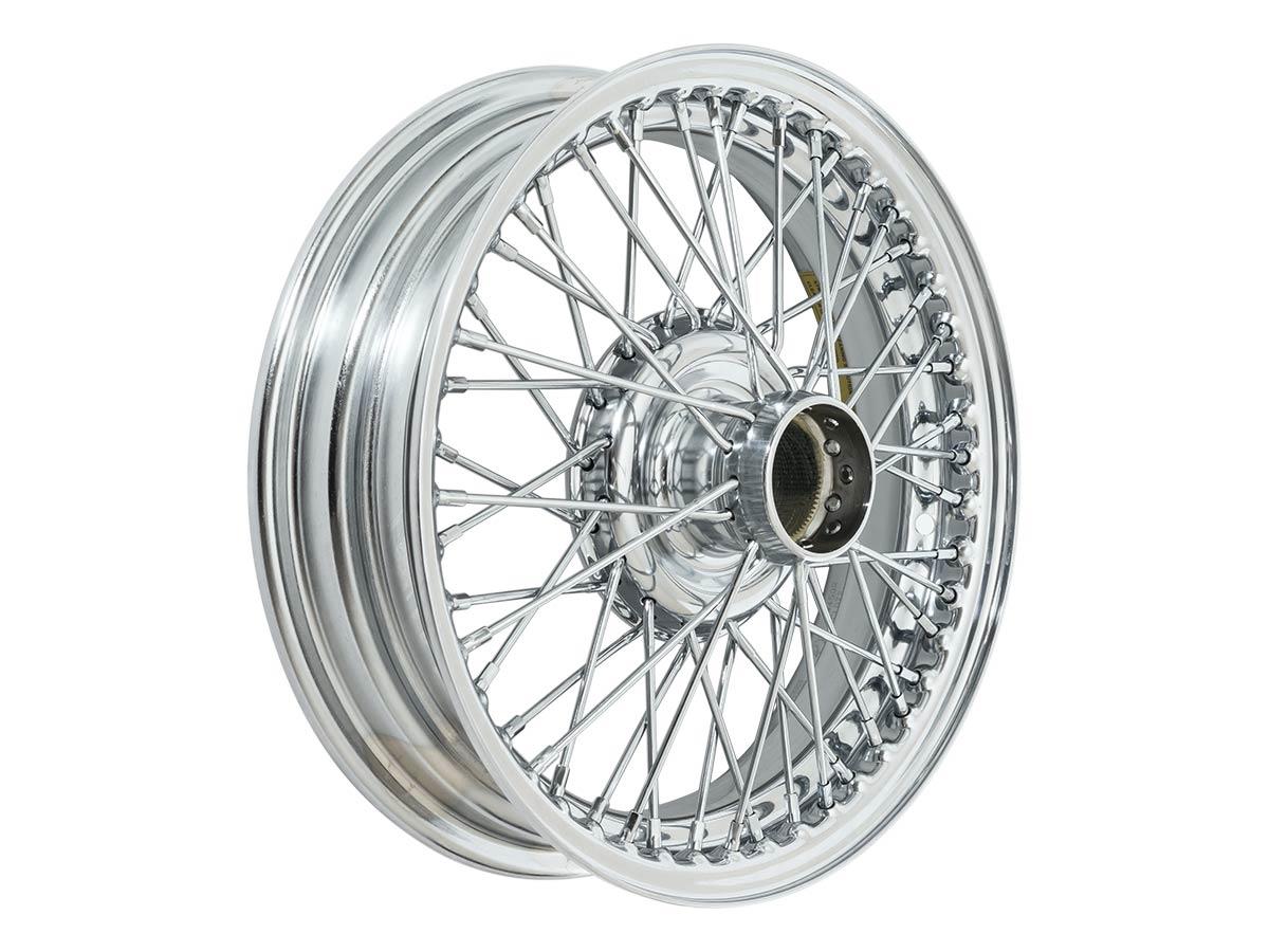 Chrome Austin Healey wire wheels