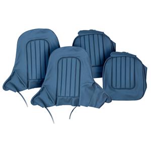 Buy Seat Cover set - front - Blue/Blue - leather Online