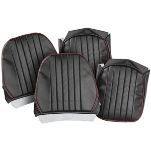 Buy Seat Covers - Black/Red - Pair Online