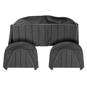 Buy Rear Seat & Backrest Cover - set - Black/White Online