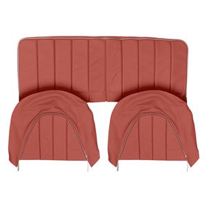 Buy Rear Seat & Backrest Cover - set - Red/White Online