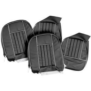 Buy Seat Covers - Black/White - Pair Online