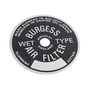 Buy Decal - air filter - Burges Online