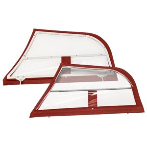 Buy Austin Healey Red Mohair Sidescreens - Pair Online