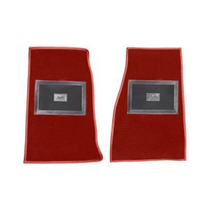 Buy Austin Healey Footwell Carpet Mats - Red - Centre Change Online