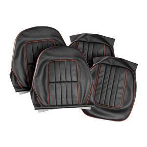 Buy Seat Covers - Black/Red - Pair Online