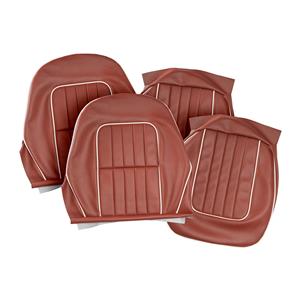 Buy Seat Covers - Red/White - Pair Online