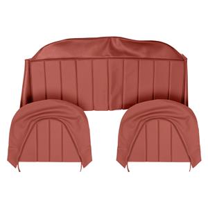 Buy Rear Seat & Backrest Cover - set - Red/Red Online