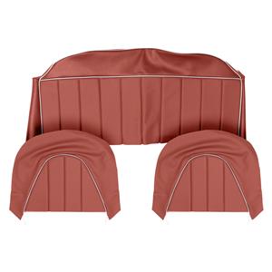 Buy Rear Seat & Backrest Cover - set - Red/White Online