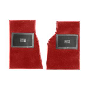 Buy Austin Healey Footwell Carpet Mats - Red - Side Change Online