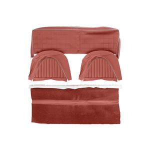 Buy Rear Seat & Backrest Cover - set - Red/Silver - vinyl Online