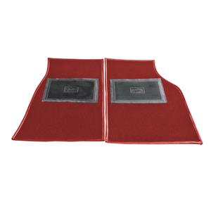 Buy Austin Healey Footwell Carpet Mats - Red Online