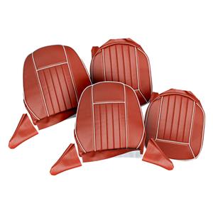 Buy Seat Covers - red/white - Pair Online