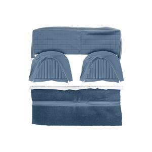 Buy Rear Seat & Backrest Cover - set - Blue/Silver - vinyl Online