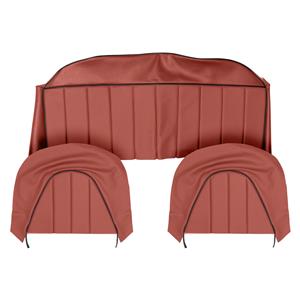 Buy Rear Seat & Backrest Cover - set - Red/Black Online