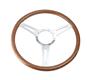 Derrington Style Mahogany Steering Wheel for Austin Healey - 16-inch