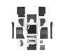 Austin Healey Carpet Set - Black - L.H.D - Jaguar Quality