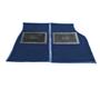 Austin Healey BN2 Footwell Carpet Mats - Blue