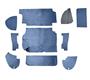 Austin Healey BN4, BT7, BJ7 & BJ8 Boot/Trunk Lining Kit - Blue Armacord
