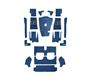 Austin Healey BJ8 Carpet Set - Blue - Karvel