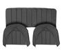 Rear Seat & Backrest Cover - set - Black/White