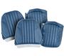 Austin Healey Sprite Leather Seat Covers - Blue/Light Blue - Pair
