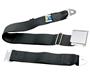 Austin Healey Rear Seat Belt - Original Type - Black