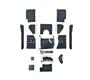 Austin Healey Carpet Set - Black - R.H.D - Karvel