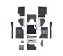 Austin Healey Carpet Set - Black - R.H.D - Jaguar Quality