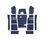 Austin Healey Carpet Set - Blue - Side-Change - Jaguar Quality