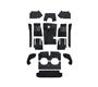 Austin Healey Carpet Set - Black - Side-Change - Karvel