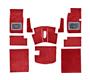 Carpet Set - Red - Jaguar Quality