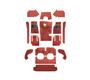 Austin Healey Carpet Set - Red - Side-Change - Jaguar Quality
