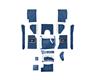 Austin Healey BN1 Carpet Set - Blue-R.H.D - Karvel