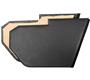Austin Healey Footwell Panels - Black - PAIR