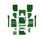 Austin Healey BN1 Carpet Set - Green-R.H.D - Jaguar Quality