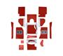 Austin Healey BN1 Carpet Set - Red-R.H.D - Karvel